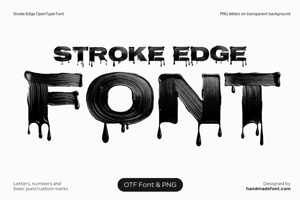 Stroke Edge Font