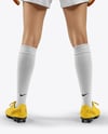 Female Soccer Goalkeeper Wearing Long Sleeve Jersey Mockup