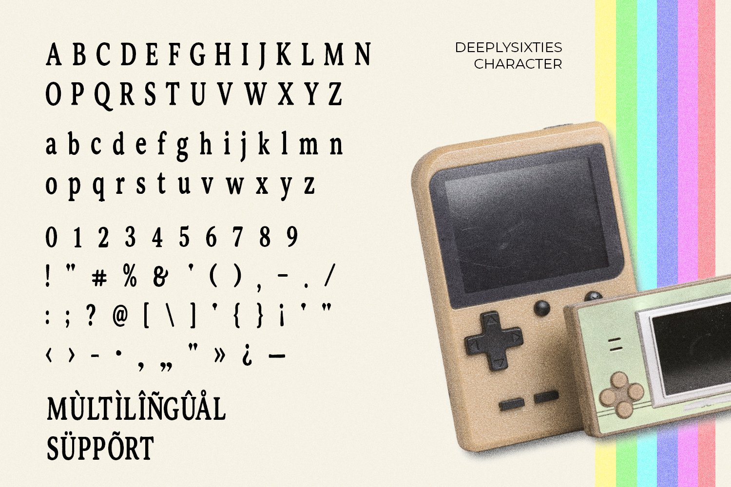 DeeplySixties Classy Retro Serif Typeface Family