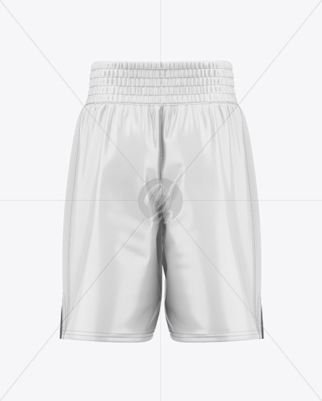 Boxing Shorts Mockup - Back View