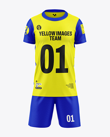 Kids Sports Kit Mockup - Front View