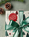 Top View of Christmas Gift Box Mockup