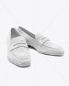 Pair of Suede Loafers Mockup