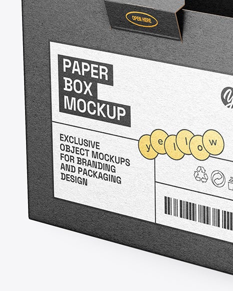 Kraft Paper Box Mockup