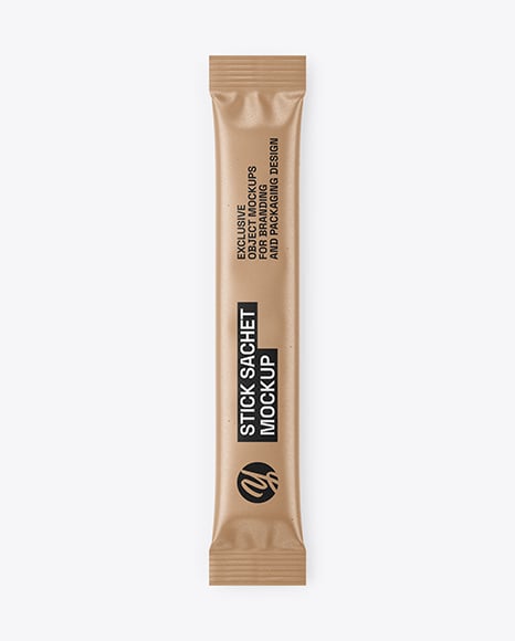 Kraft Stick Sachet Mockup - Stick pack mockup