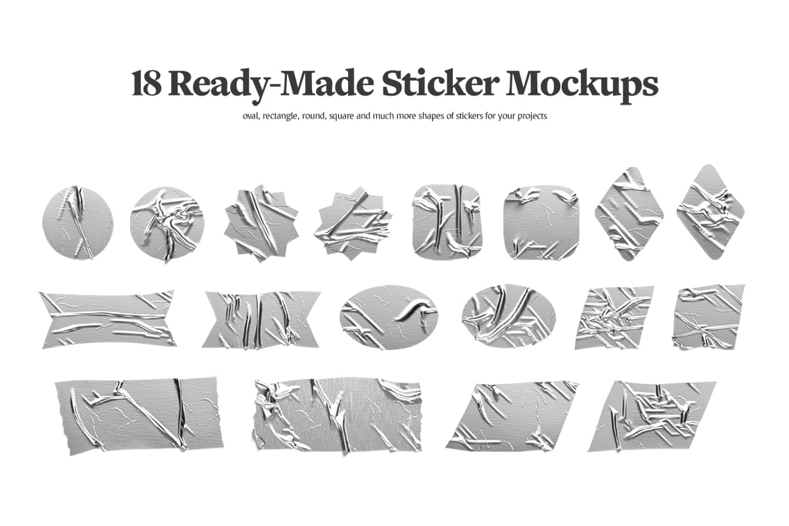 Sticker Mockups Bundle