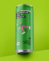Aluminium Can With Matte Finish Mockup