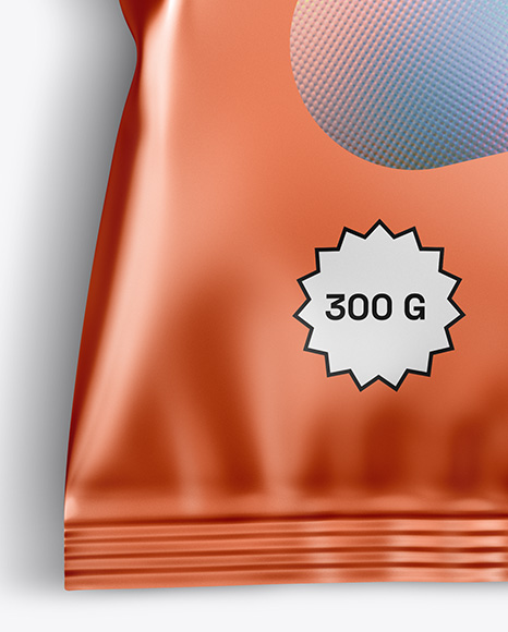 Metallic Snack Package Mockup
