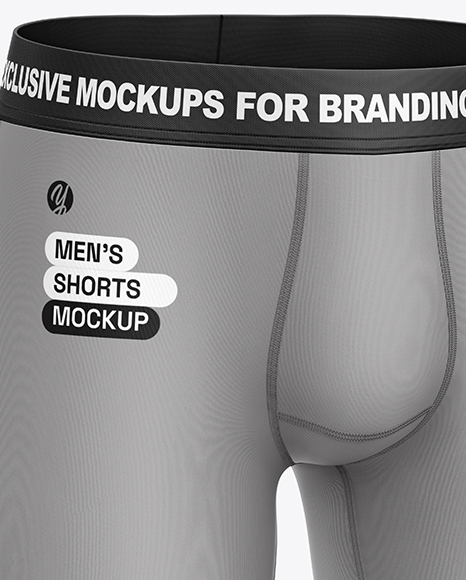 Men's Compression Shorts Mockup