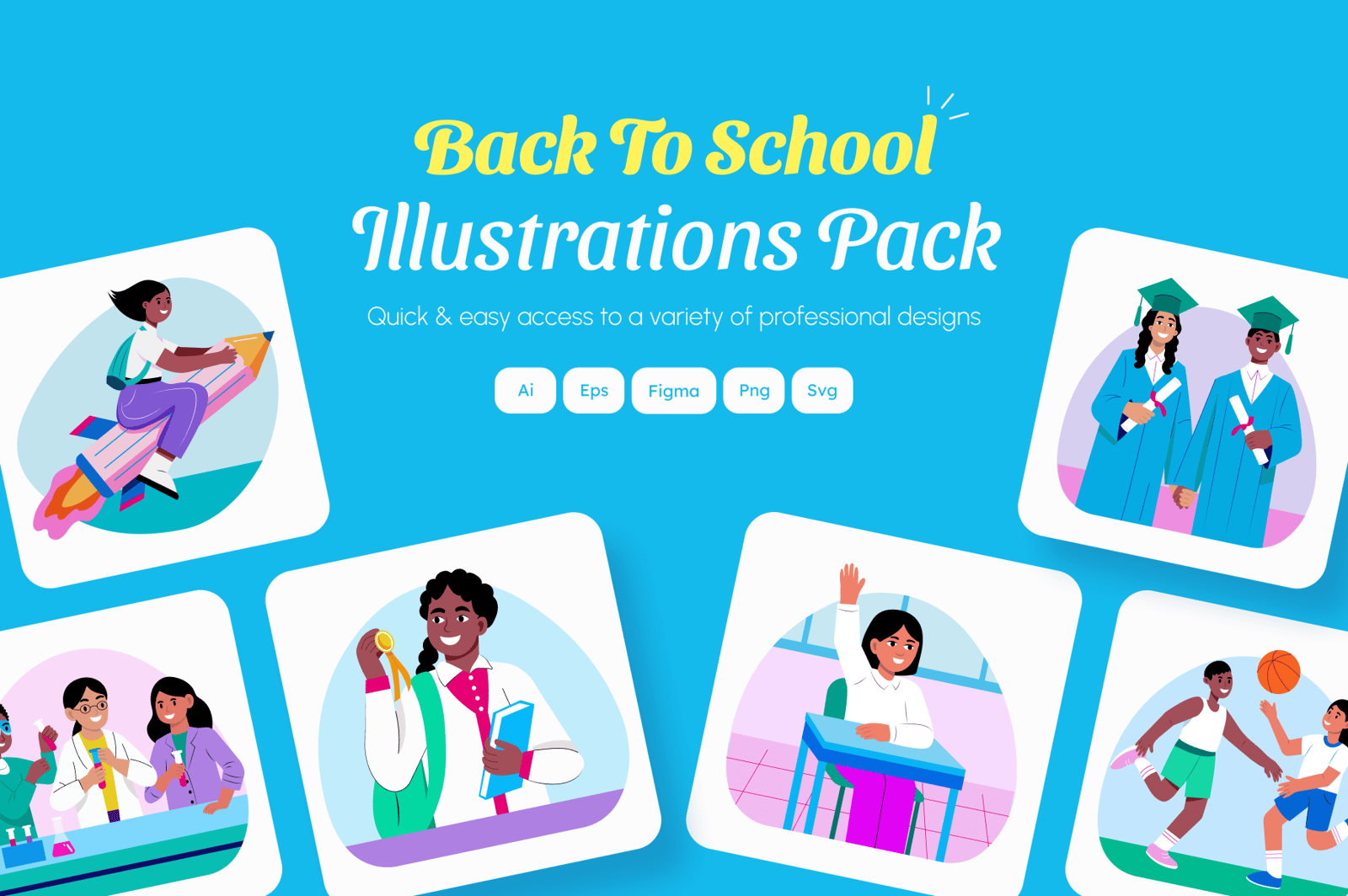 Back To School Illustration Art Pack