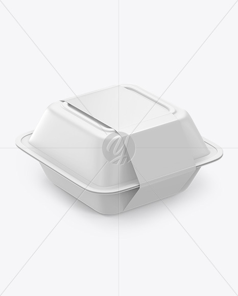 Lunch Box Mockup - Top Side View