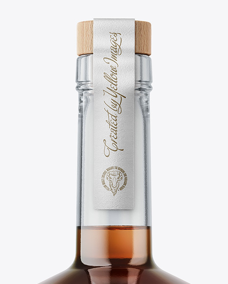 Black Rum Bottle Mockup