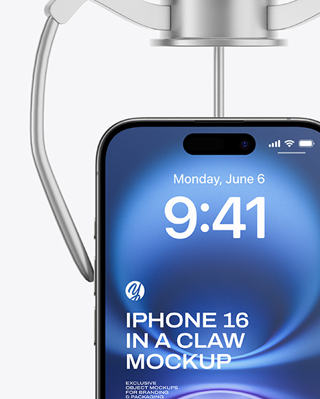 iPhone 16 in a Claw Mockup