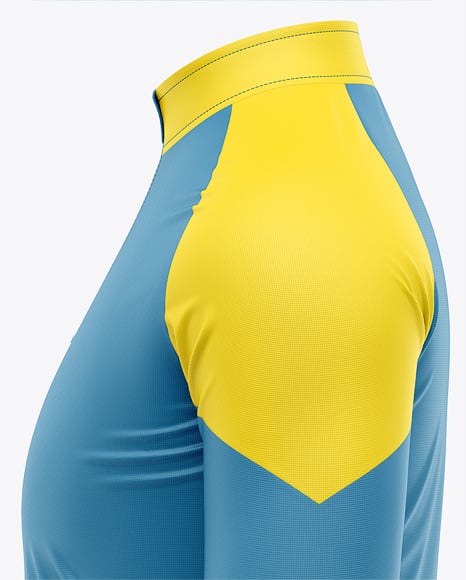 ¼ Zipper Mock Neck Long Sleeve Jersey