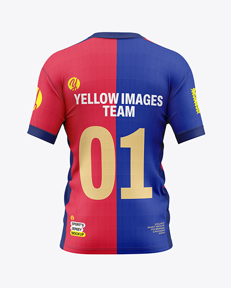 Soccer Jersey Mockup - Back View - Mens+Cross+Country+Jersey+(Back+View)+Jersey+Mockup+PSD+...