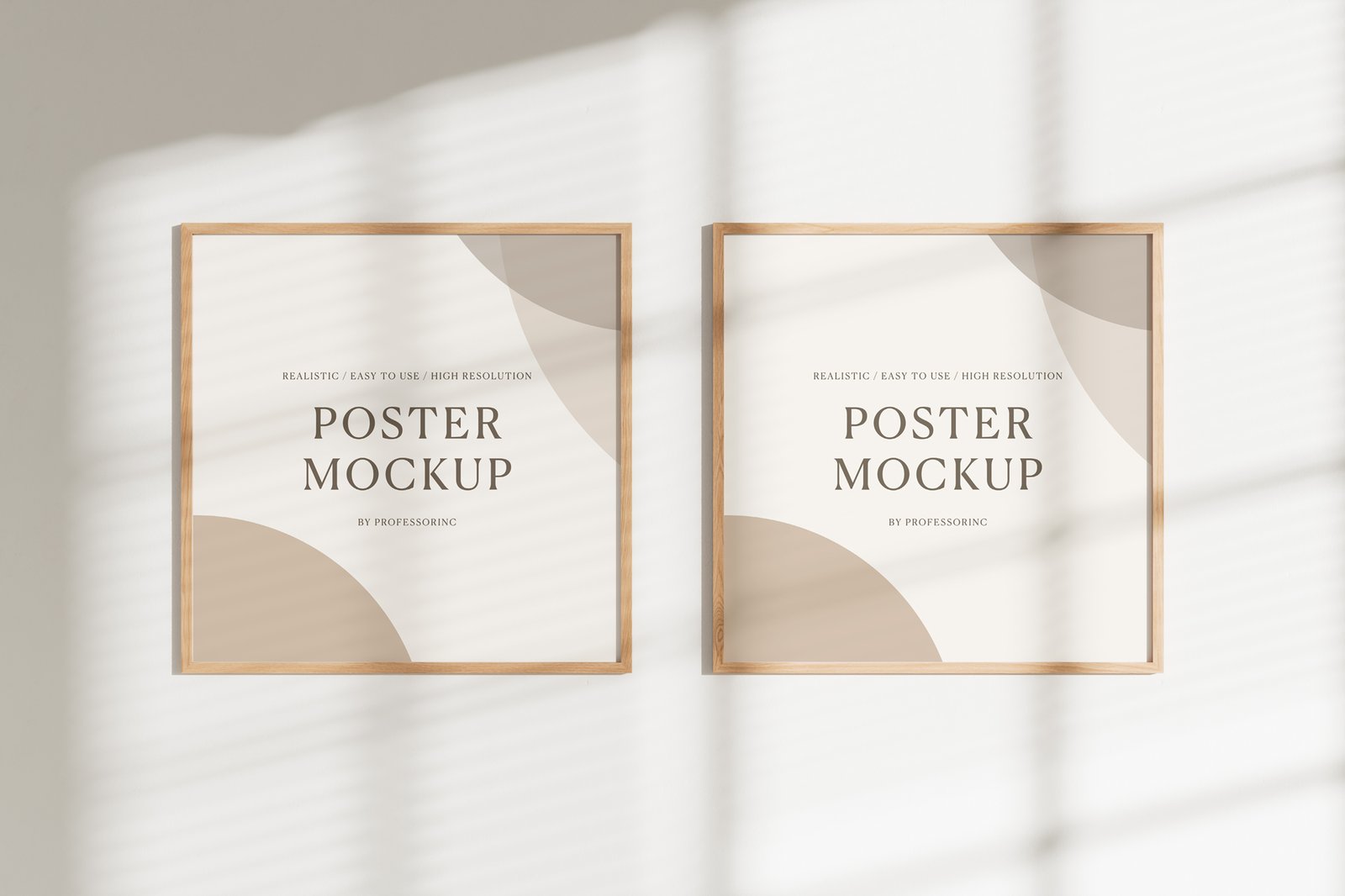 Square Poster Mockup Set