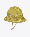 Ripstop Bucket Hat Mockup - Back Half Side View