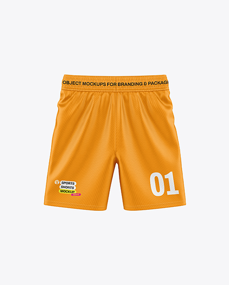 Shorts Mockup - Back View - Short set mockup