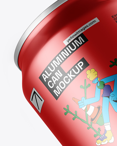 Aluminium Drink Can Mockup