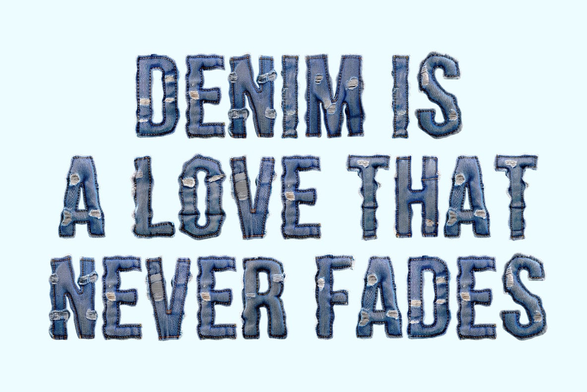 Denim Drip Font