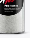 Plastic Jar with Fine Sea Salt Mockup