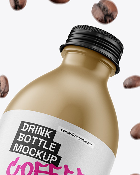 Matte Drink Bottle Mockup