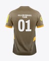 Round Collar Soccer Jersey Mockup