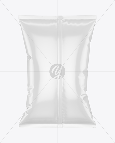 Glossy Snack Pack Mockup - Back View