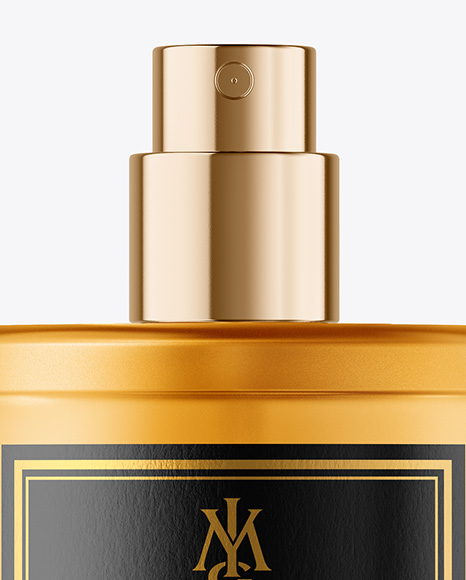 Frosted Glass Perfume Bottle Mockup