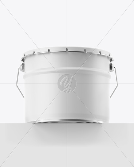 Matte Tin Can w/ Metallic Handle Mockup