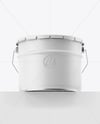 Matte Tin Can w/ Metallic Handle Mockup