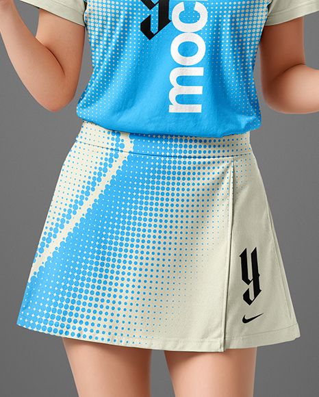 Woman Wearing Table Tennis Uniform Mockup
