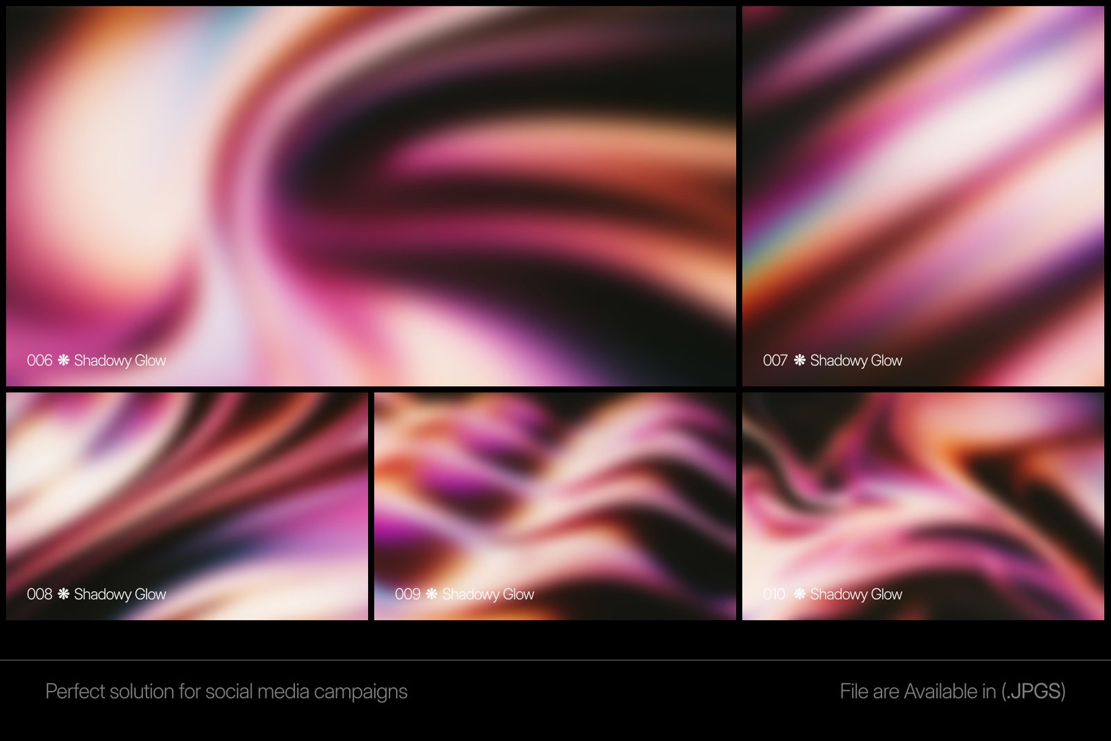 Shadowy Glow Background Set