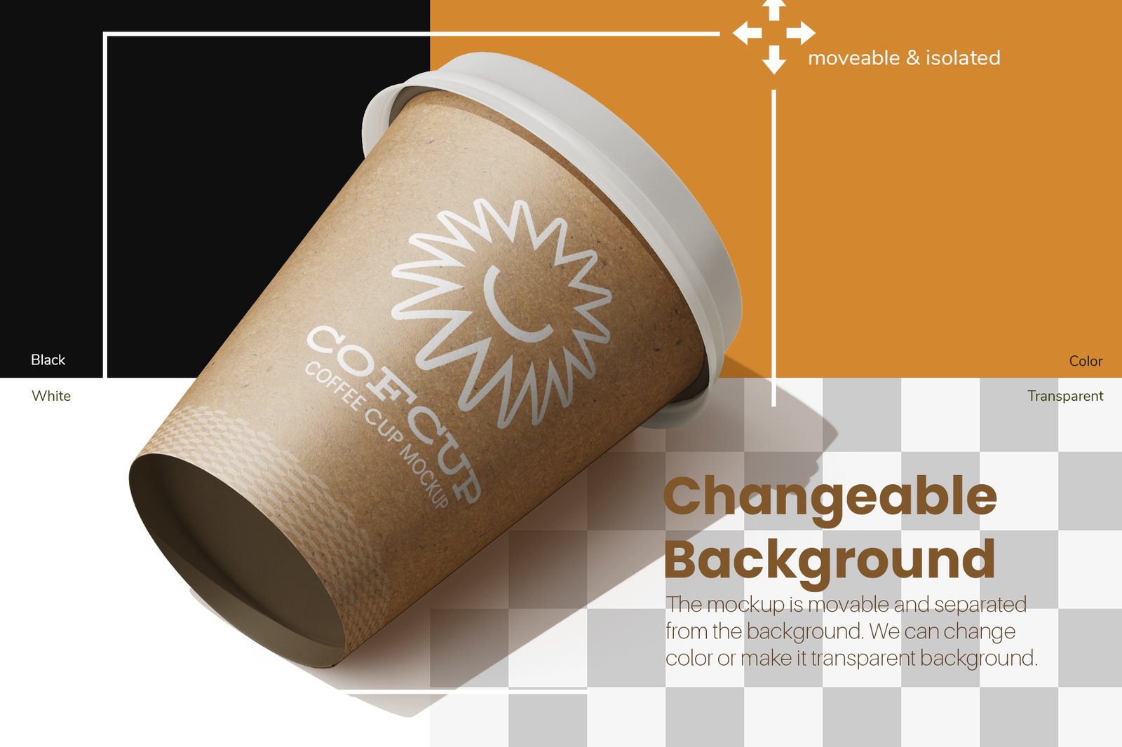 Paper Coffee Drink Cup PSD Mockup Template Set