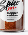 Jar with Grounded Aleppo Pepper Mockup