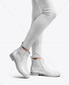Chelsea Boots on Woman's Legs with Leggins Mockup