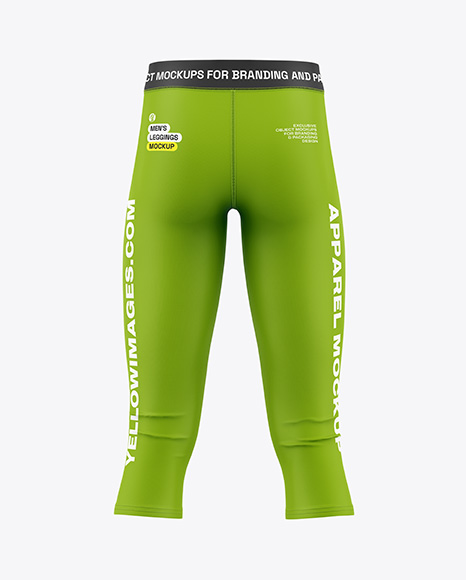 3/4 Men's Leggings Mockup