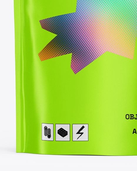 Matte Stand-Up Pouch Mockup