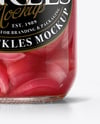 Canned Red Pickled Onions Mockup