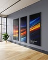 Three Framed Posters on a Wall Mockup