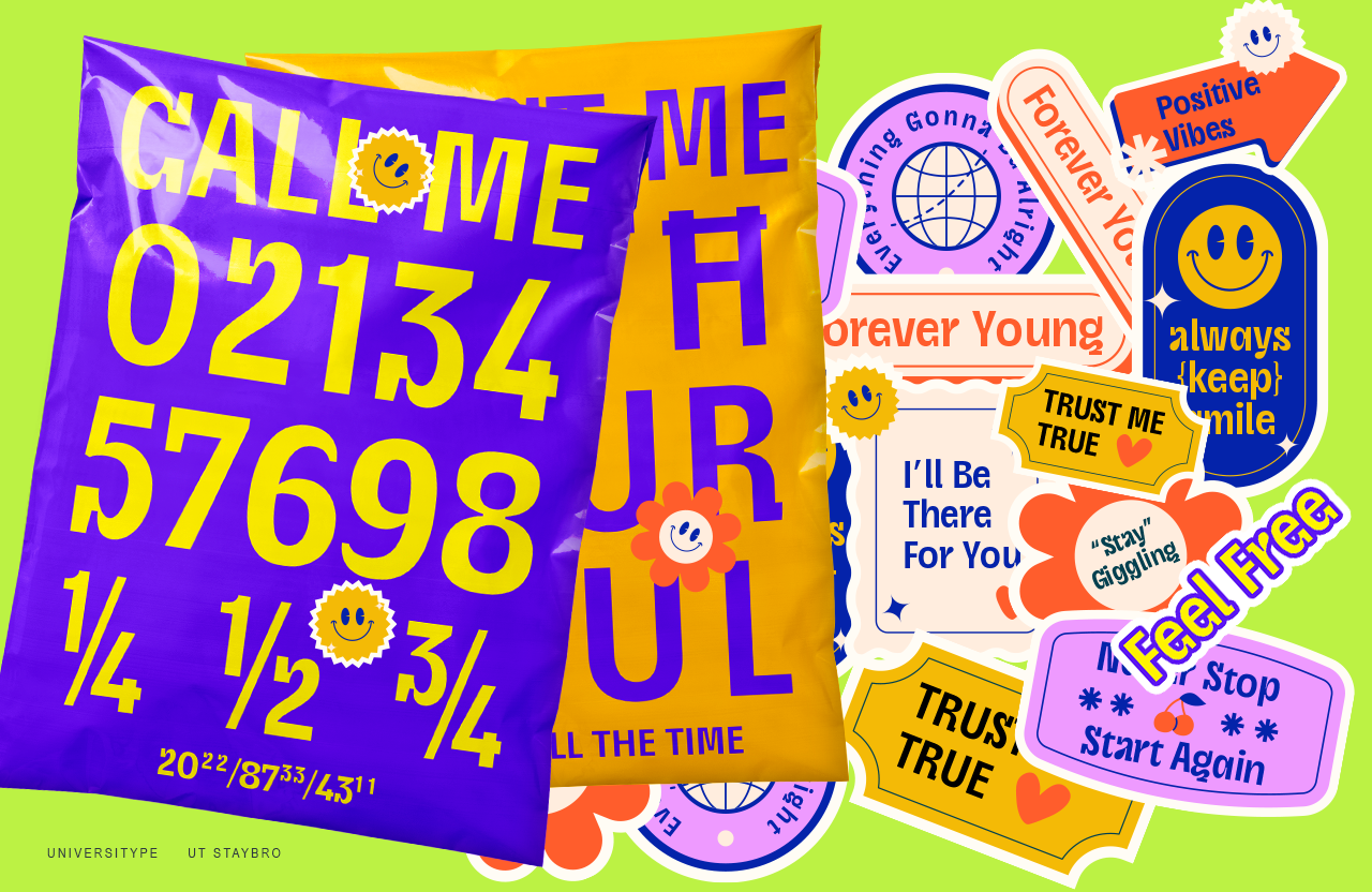 UT Staybro - A Stylish Inktrap Font