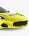 Sport Car Mockup - Front Half Side View