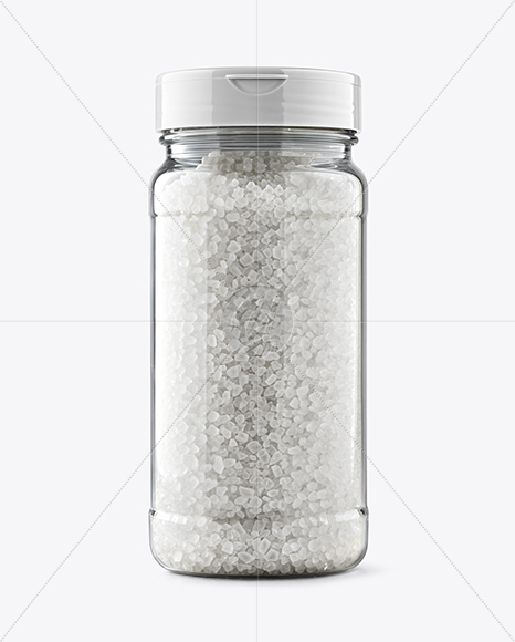 Jar with Coarse Sea Salt Mockup