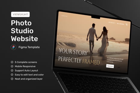 Viewlight - Photo Studio Website - UX & UI Kits