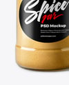 Plastic Jar with Ground Ginger Mockup