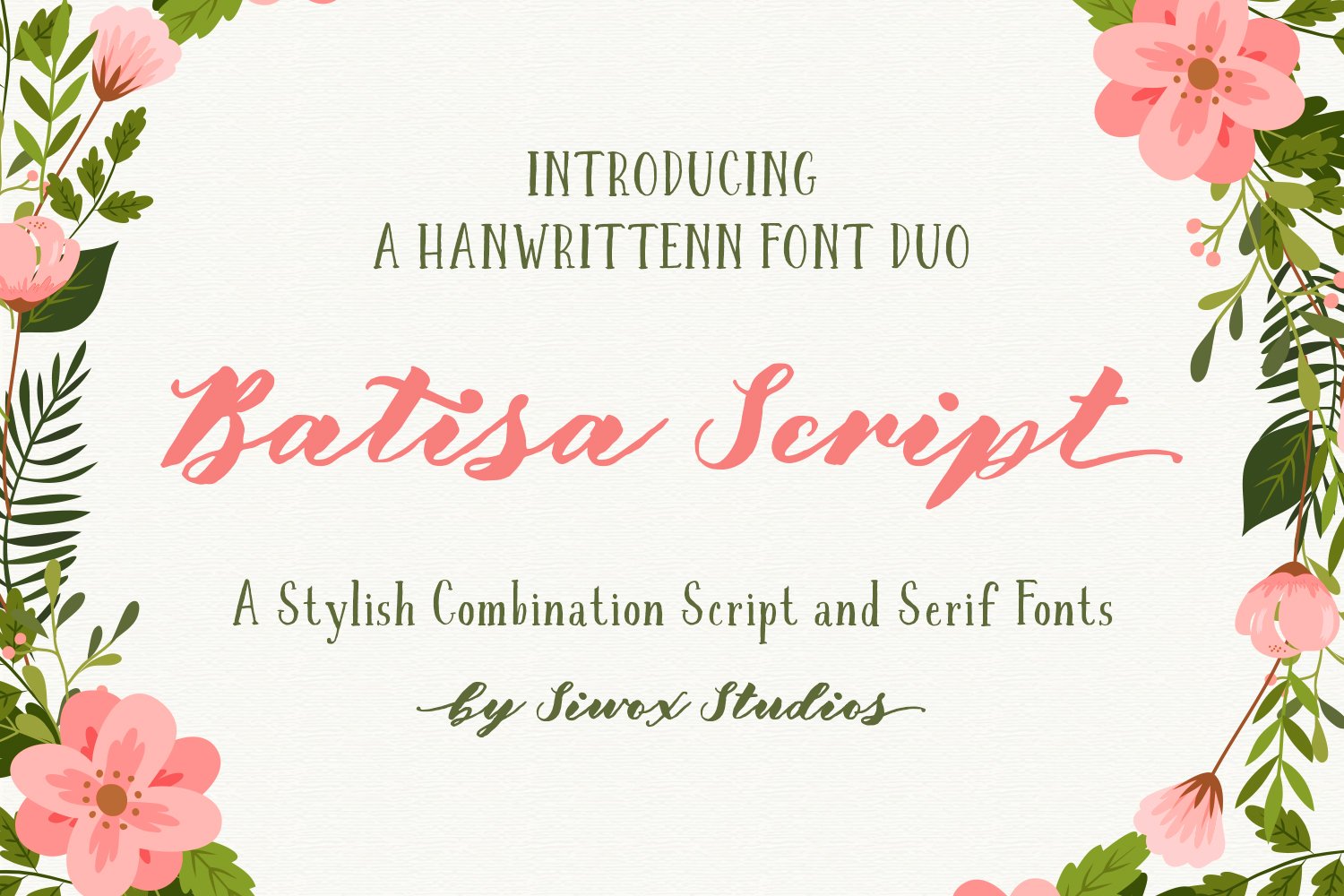 Batisa - A Handwritten Font Duo