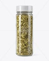 Glass Jar with Fennel Seeds Mockup