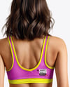 Woman Wearing a Crop Top and Leggings Mockup