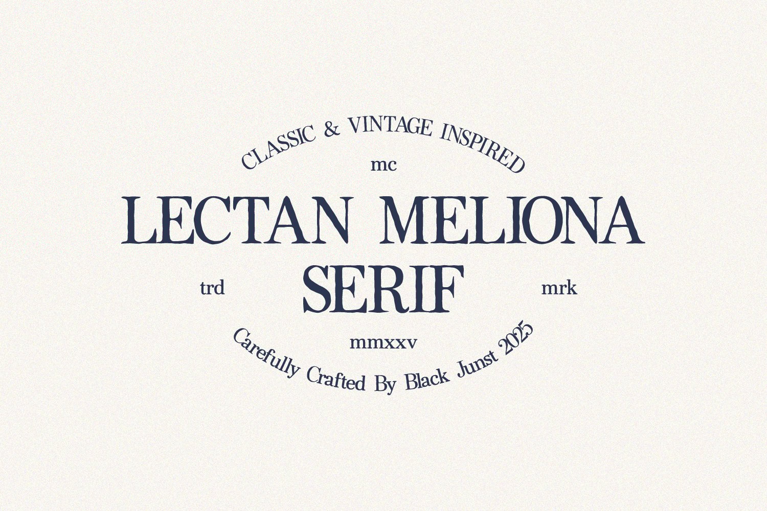 Lectan Meliona – Handmade Serif Font