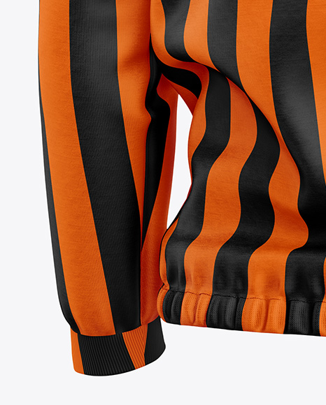 Men's Hoodie Mockup - Back Half Side View